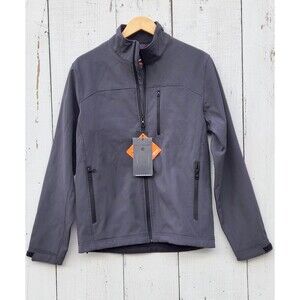 $150 Hawk & Co Men's Dark Grey Performance Full Zip Jacket Sz S